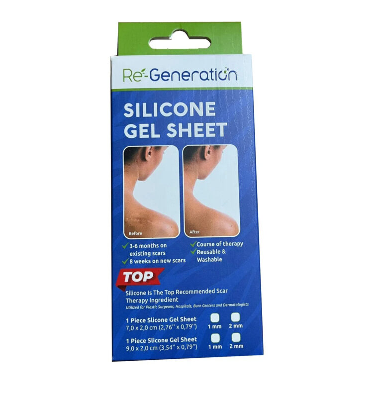 Silicone Scar Removal Strip - For Wound, Burn, Surgical, Acne Scars - 9x2x0.1 Cm